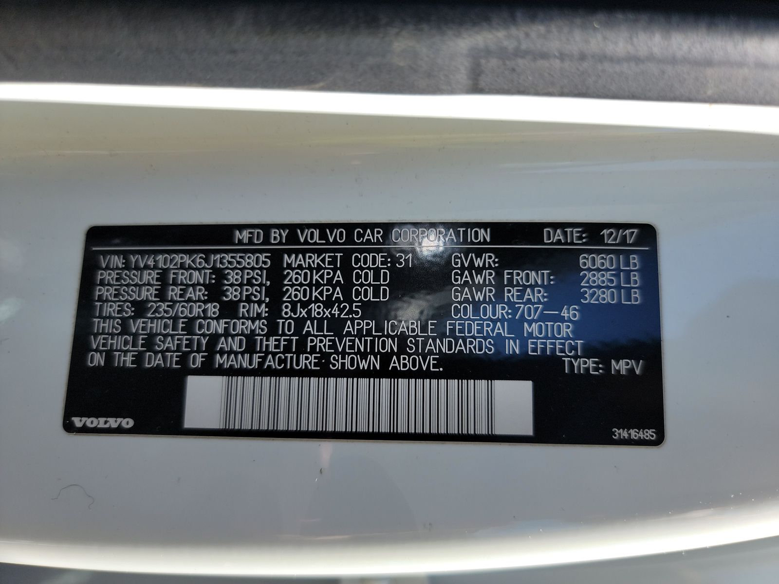 2018 Volvo XC90 T5 Momentum AWD