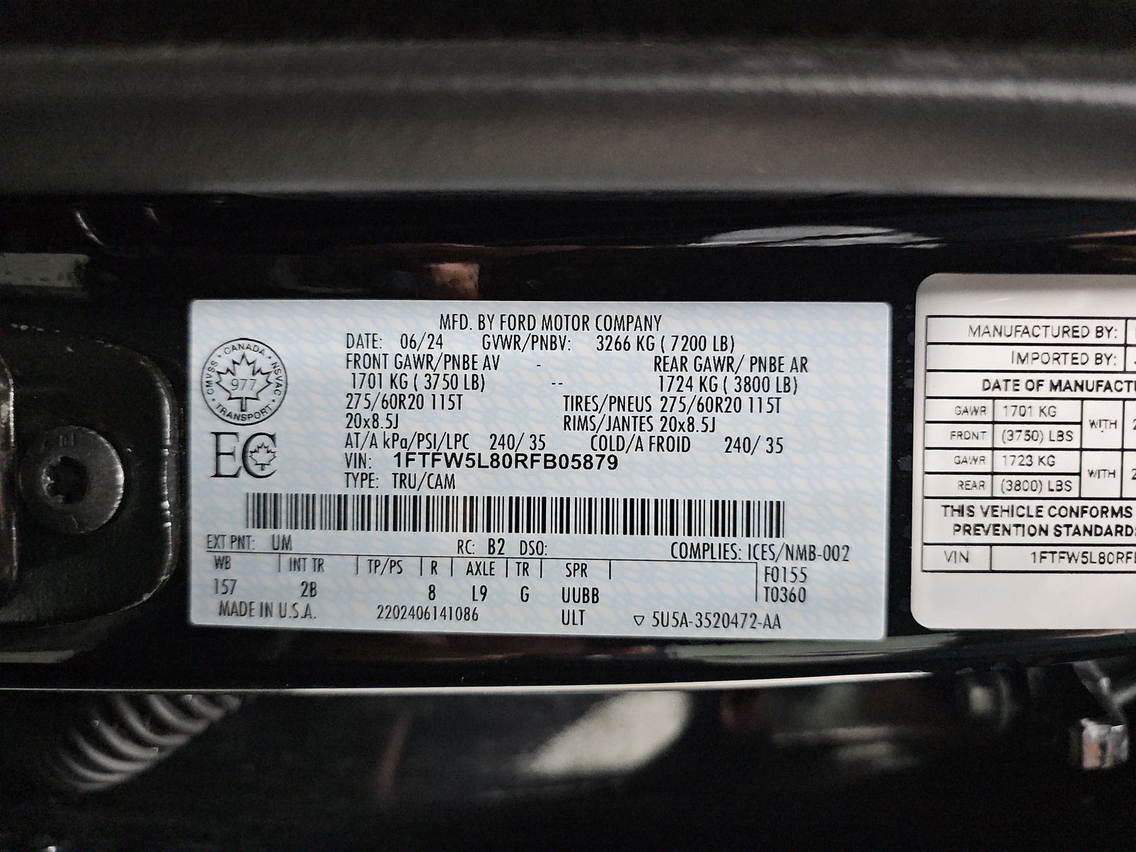 2024 Ford F-150 Lariat AWD