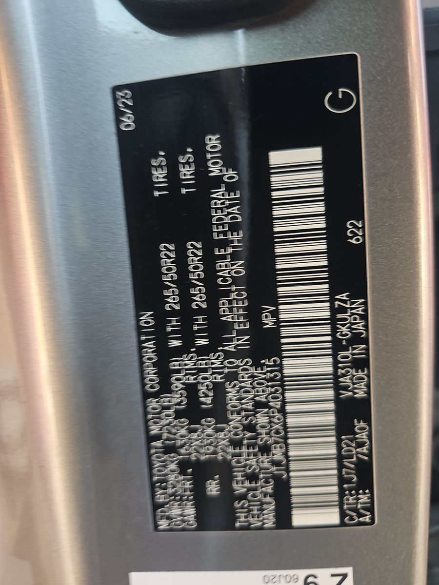 2023 Lexus LX LX 600 F SPORT AWD