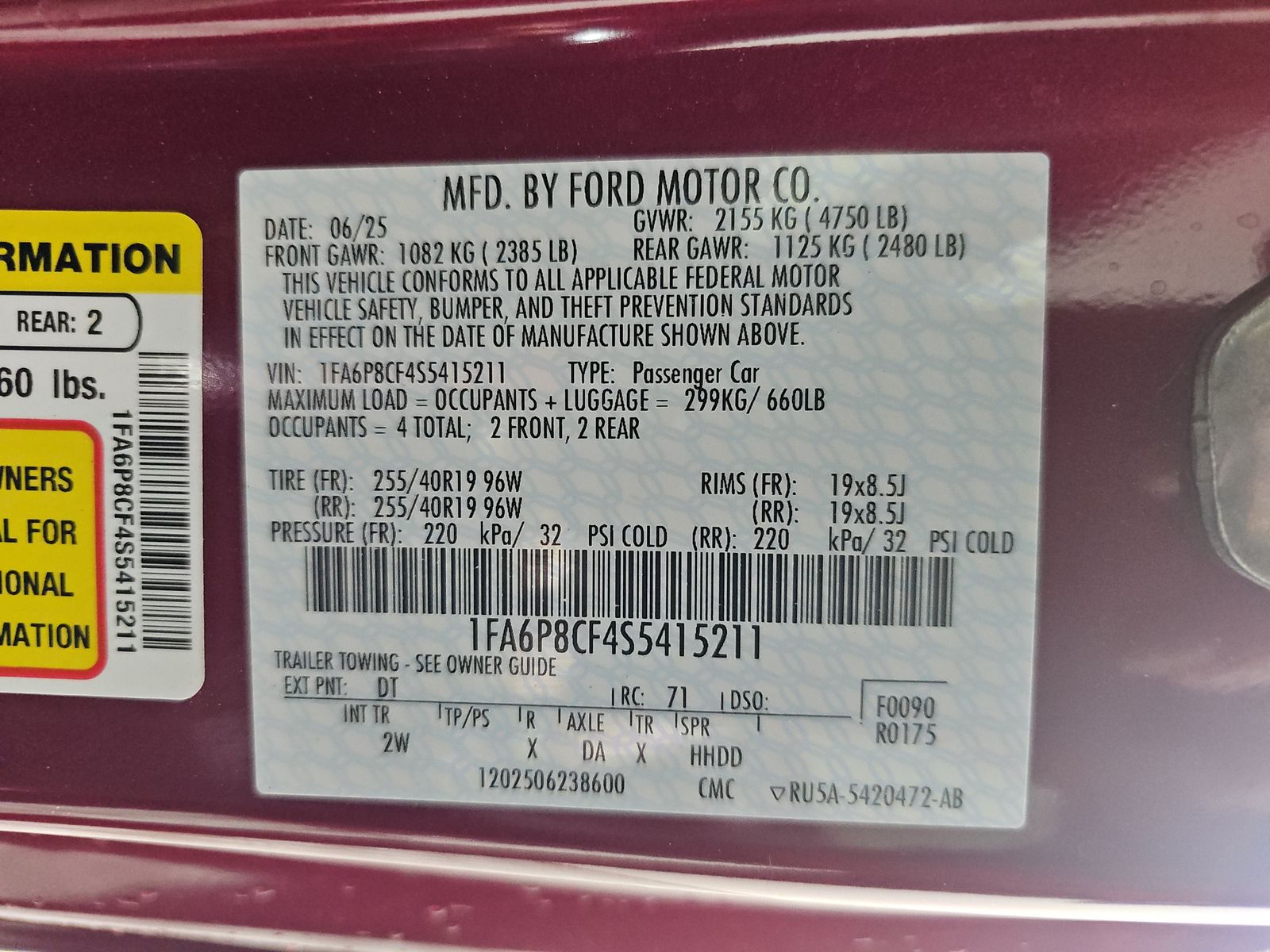 2025 Ford Mustang GT RWD