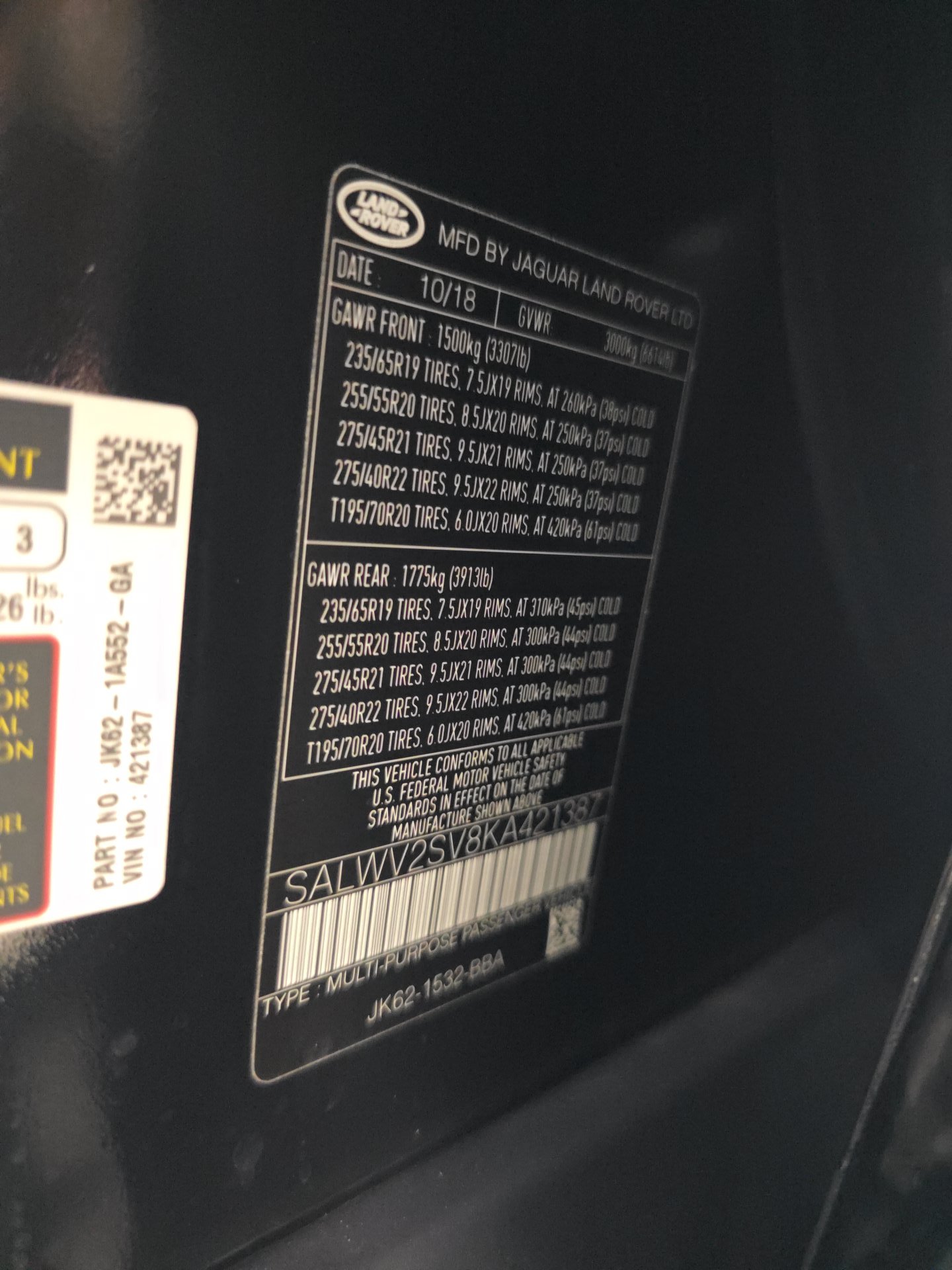 2019 Land Rover Range Rover Sport HSE Dynamic FWD