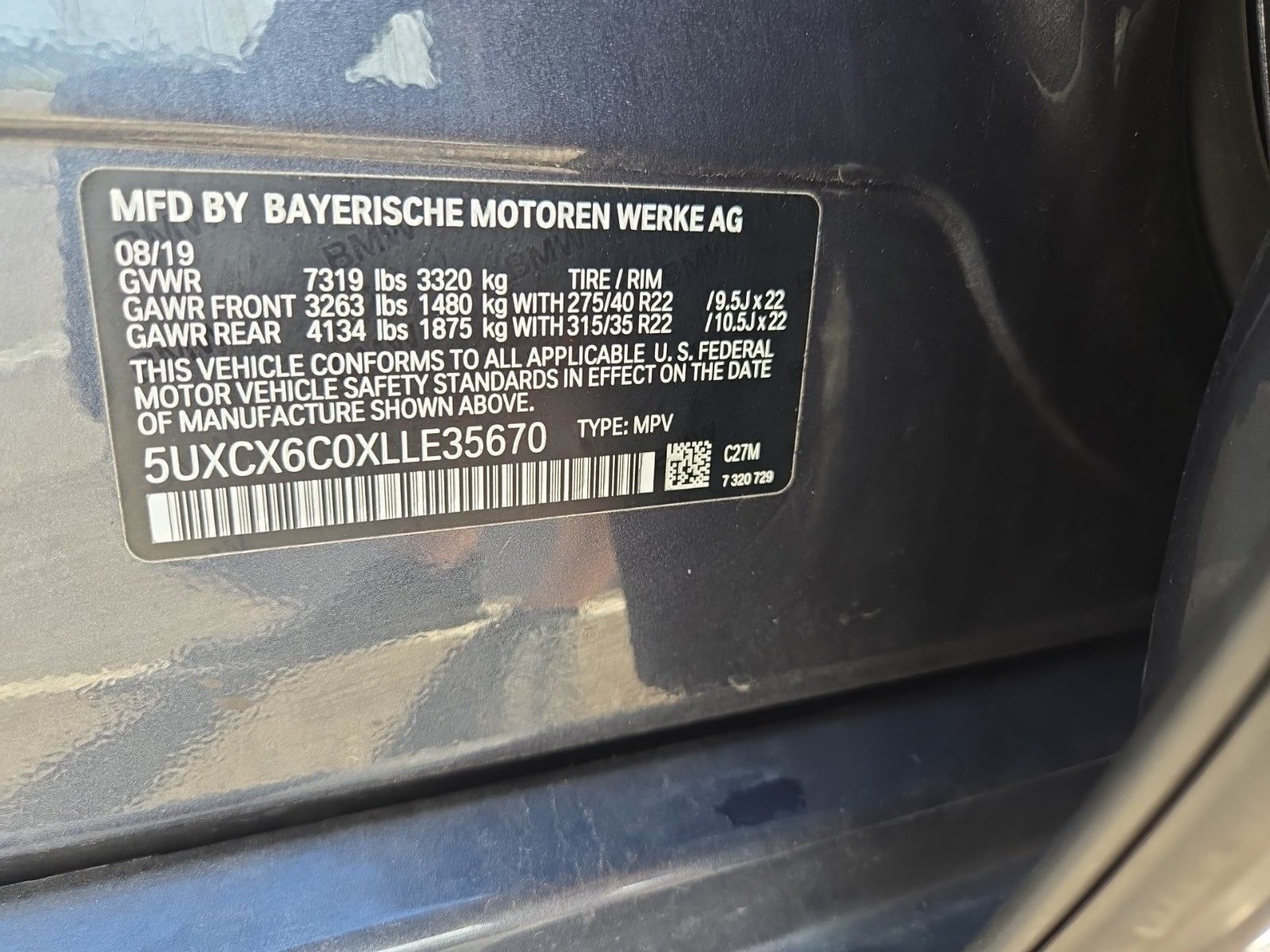 2020 BMW X7 M50i AWD