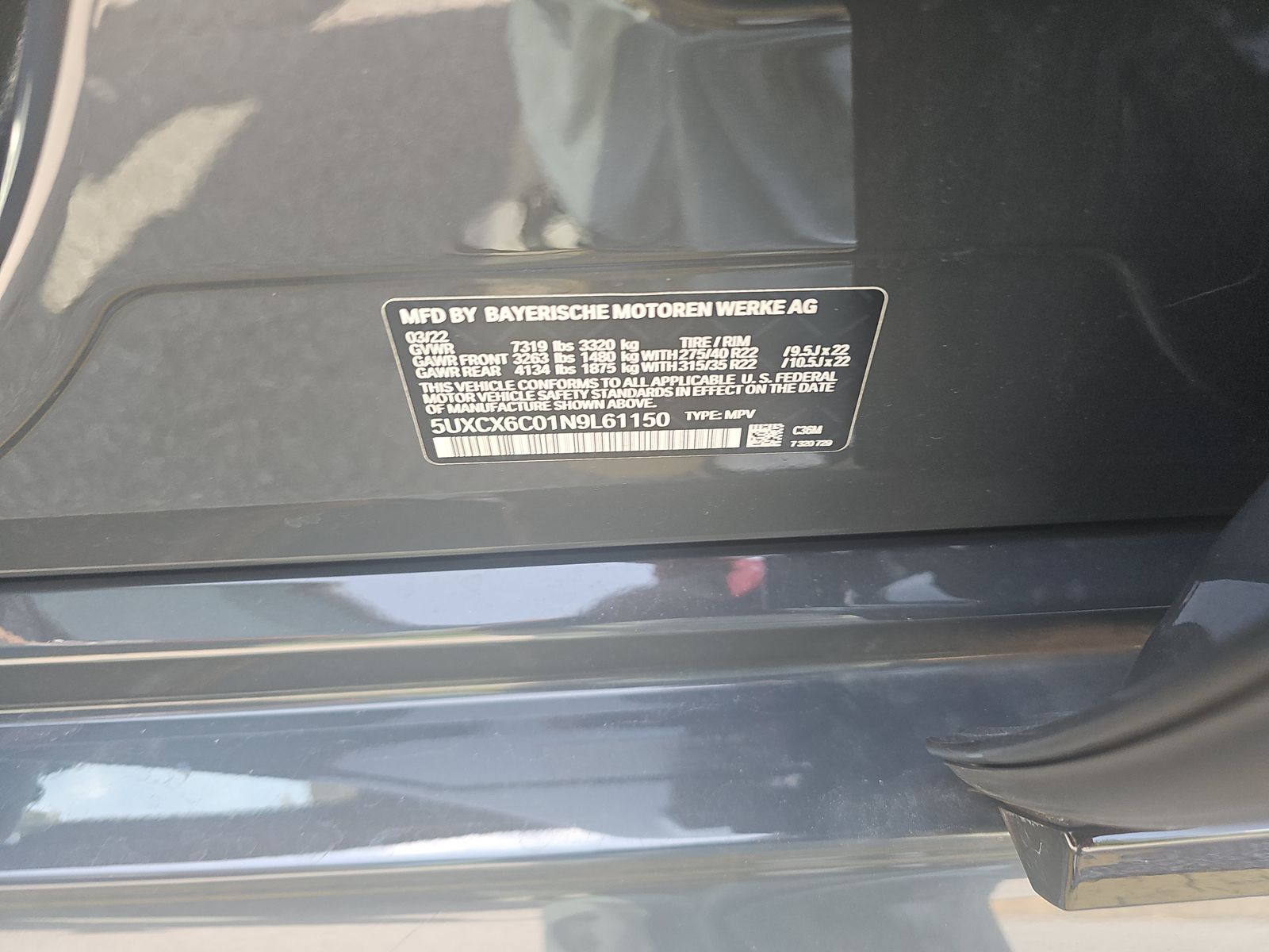 2022 BMW X7 M50i AWD