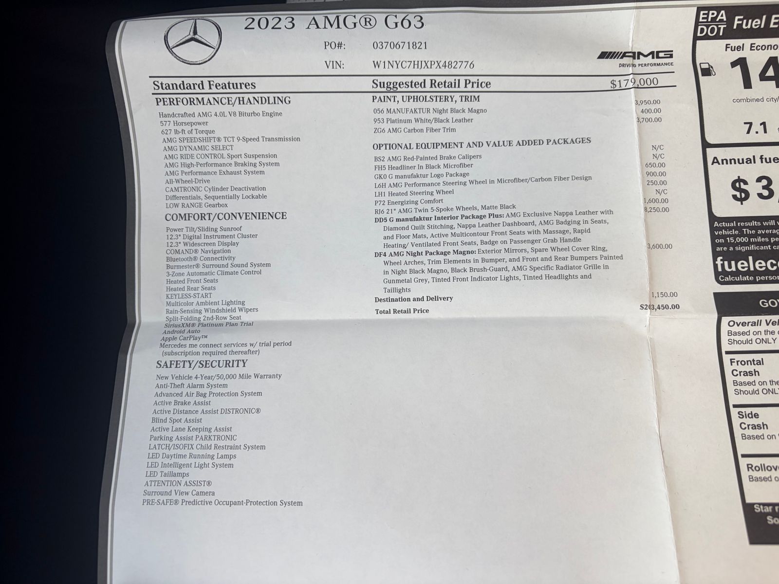 2023 Mercedes-Benz G-Class AMG G 63 AWD