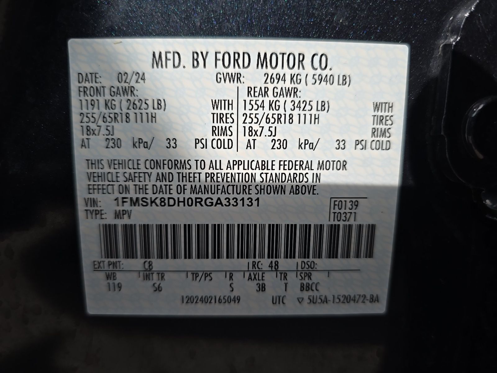 2024 Ford Explorer XLT AWD