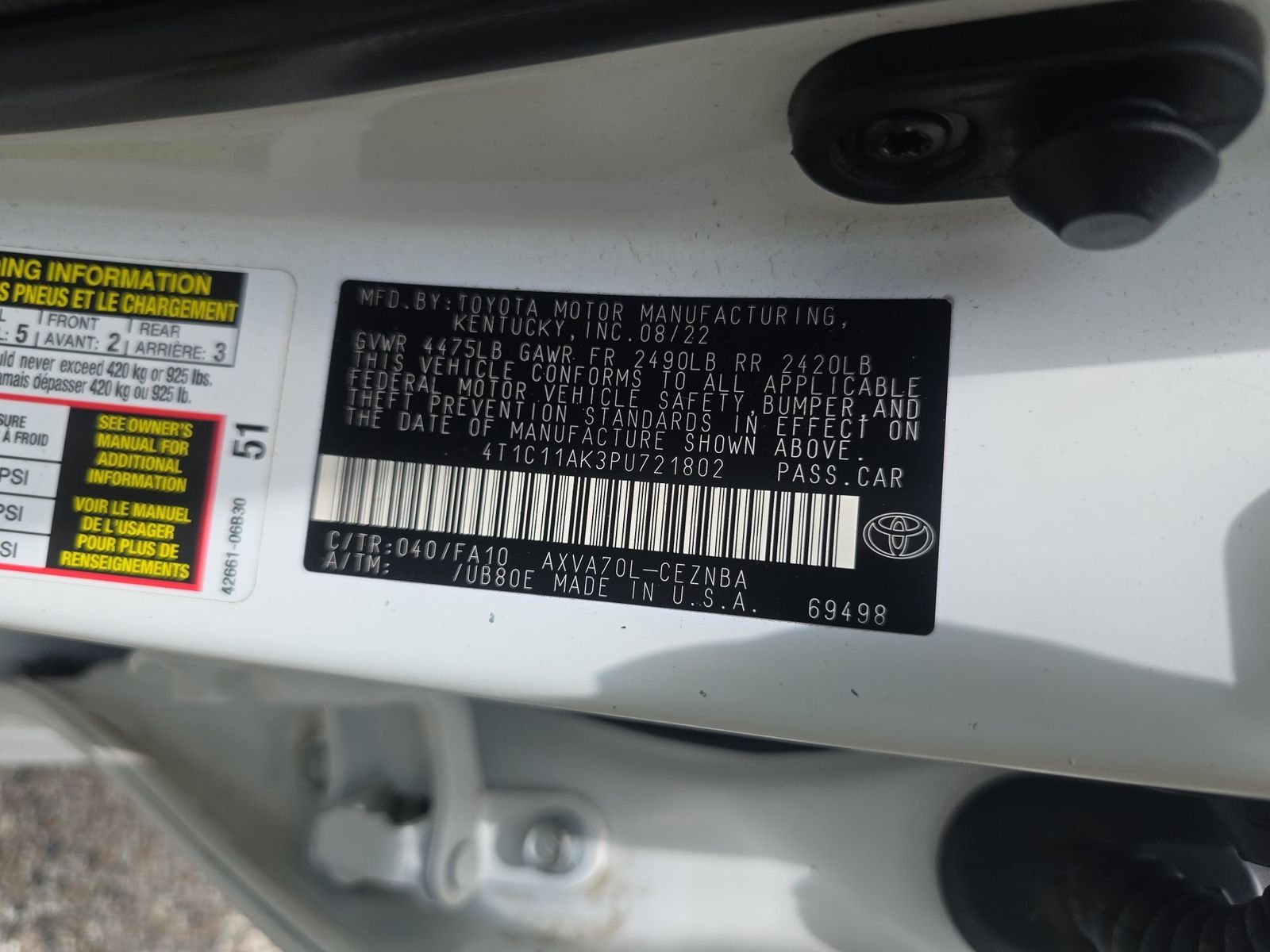 2023 Toyota Camry LE FWD