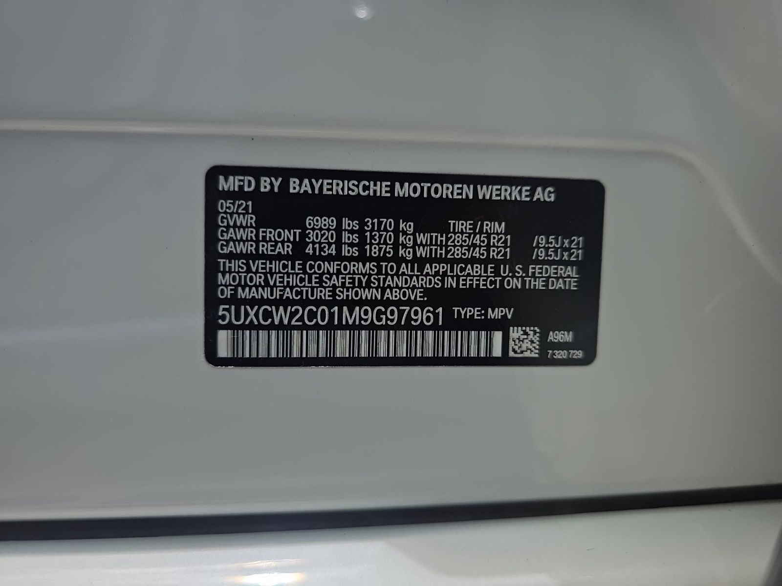 2021 BMW X7 xDrive40i AWD