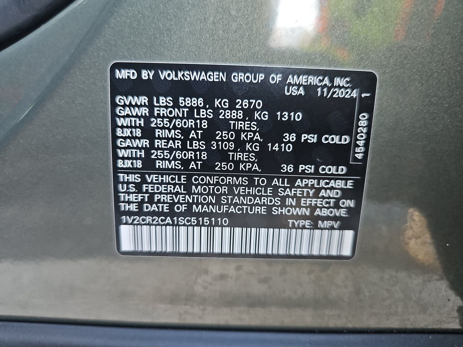 2025 Volkswagen Atlas 2.0T Peak Edition AWD