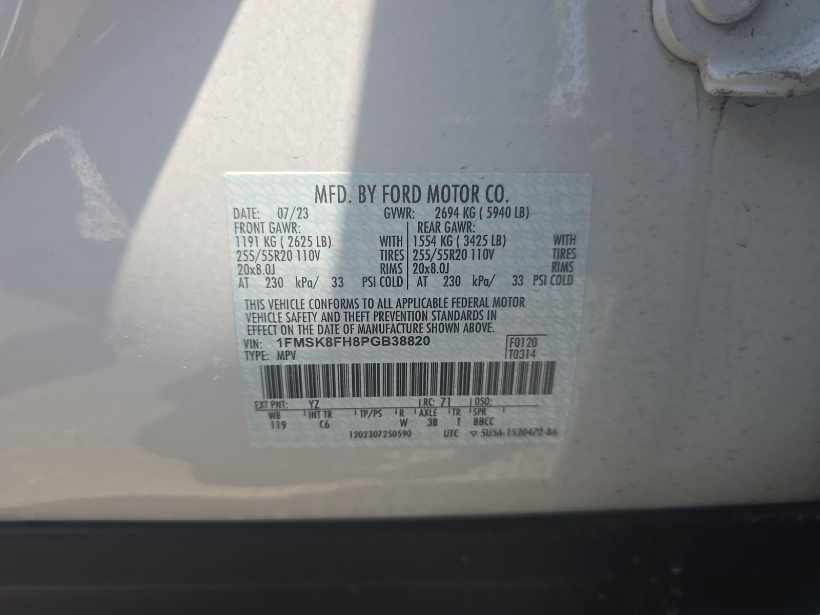 2023 Ford Explorer Limited AWD