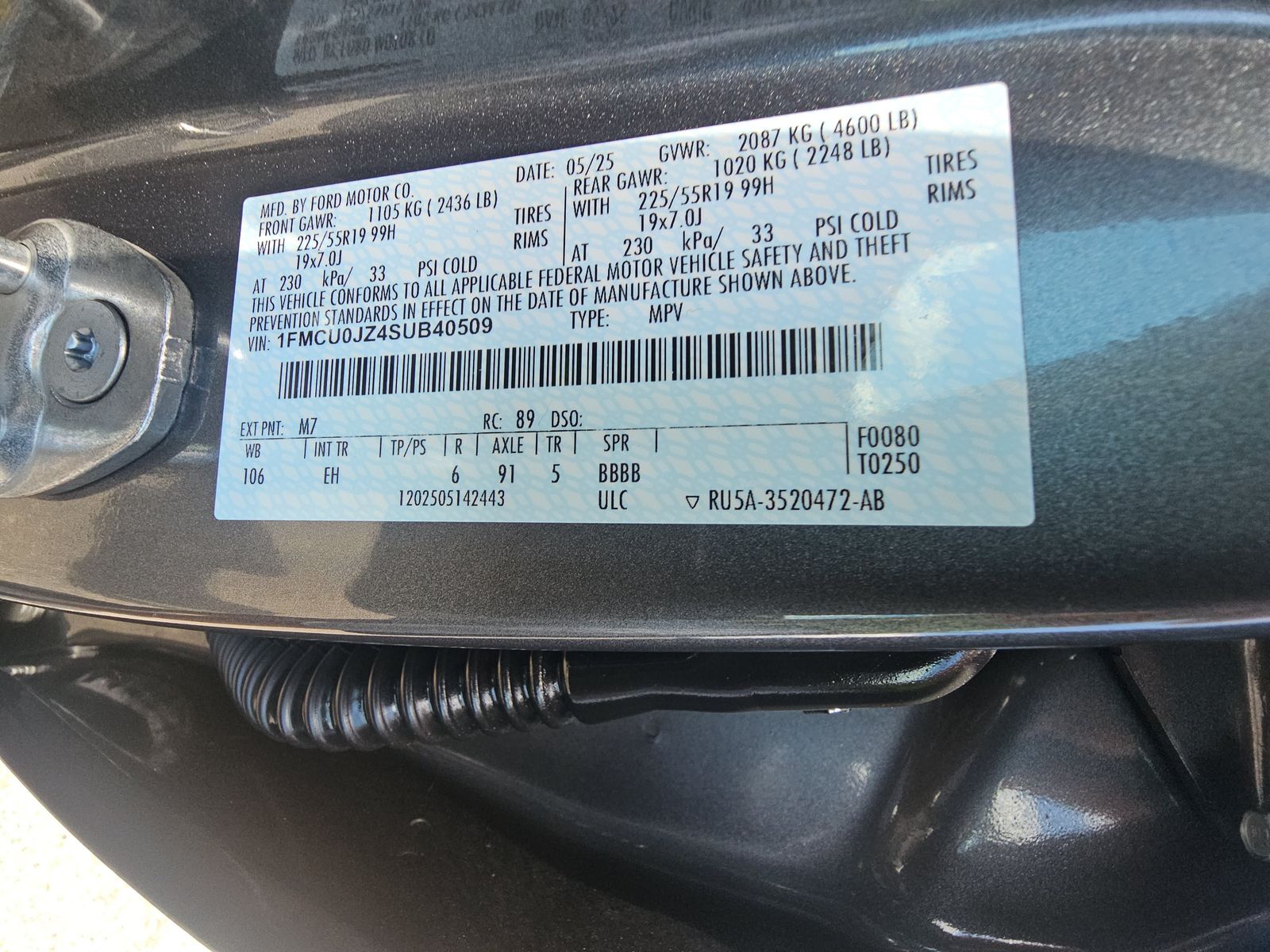2025 Ford Escape Hybrid Platinum FWD
