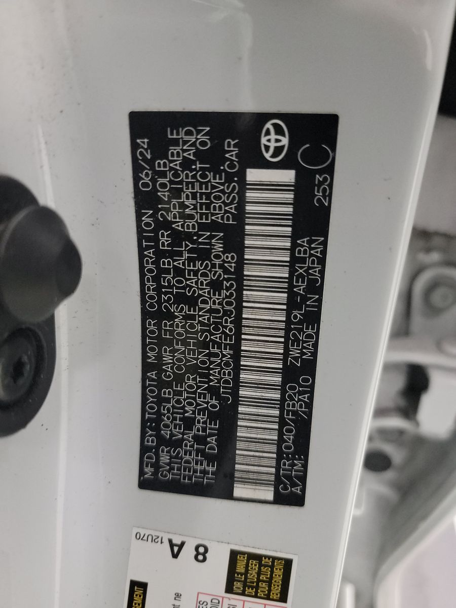 2024 Toyota Corolla Hybrid LE FWD