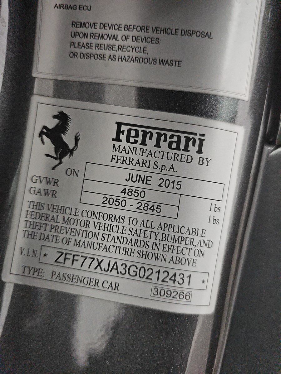 2016 Ferrari California T RWD