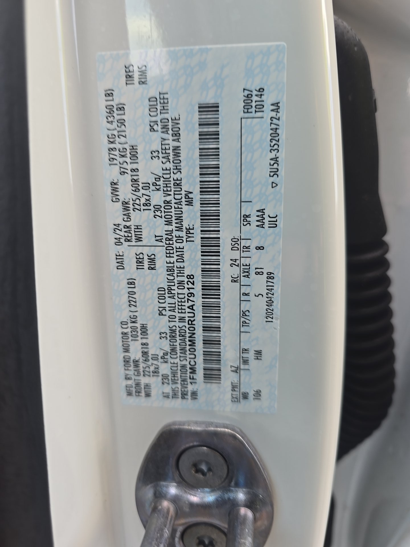 2024 Ford Escape ST-Line FWD