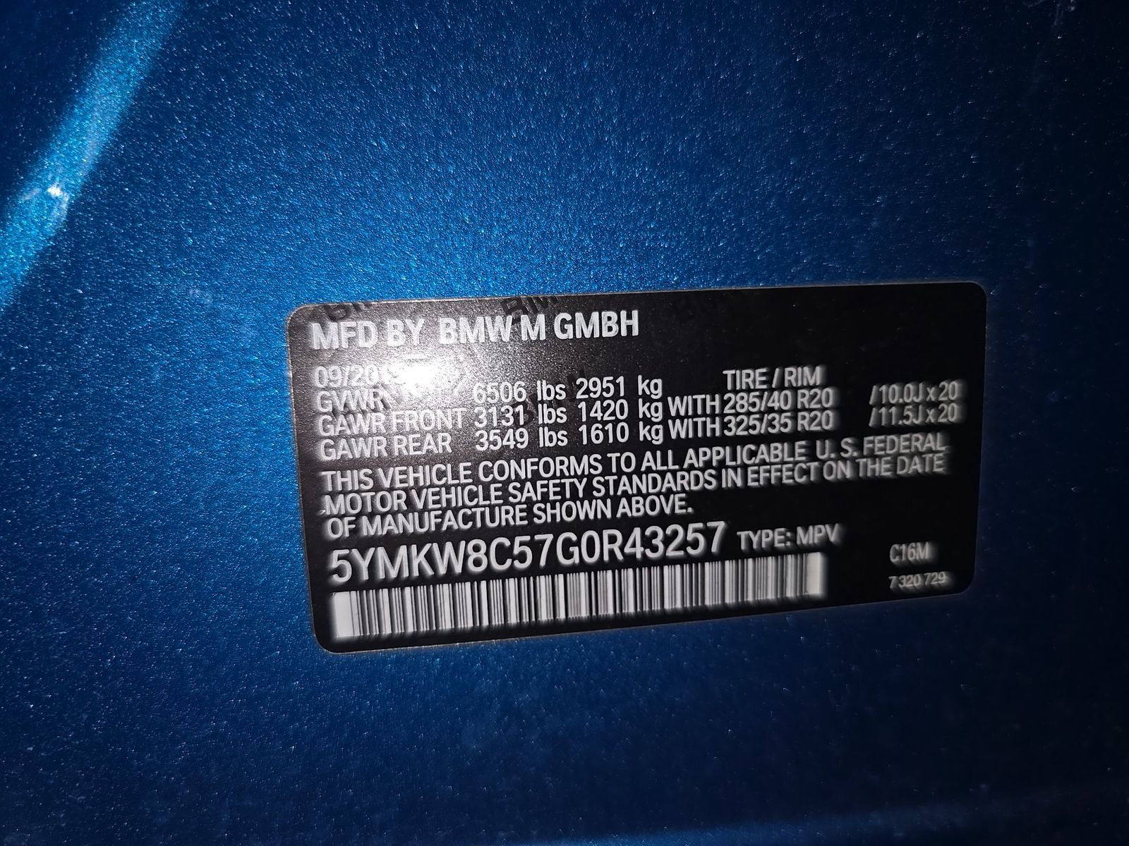 2016 BMW X6 M Base AWD