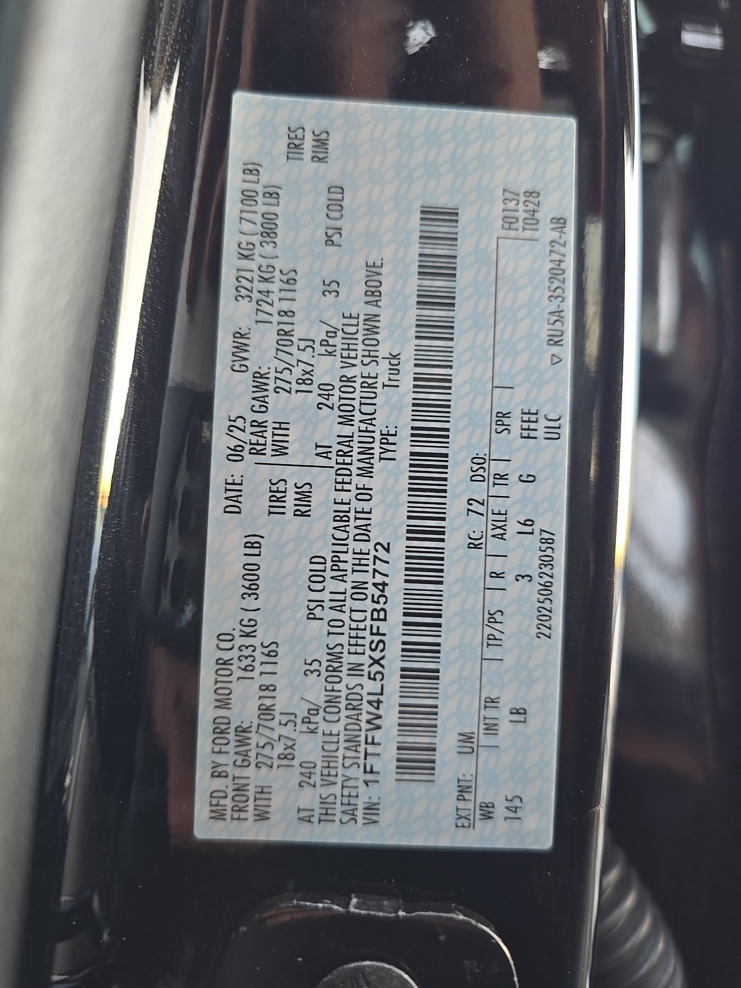 2025 Ford F-150 Tremor AWD