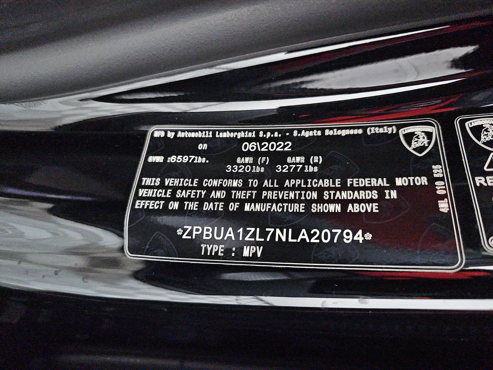 2022 Lamborghini Urus Base AWD