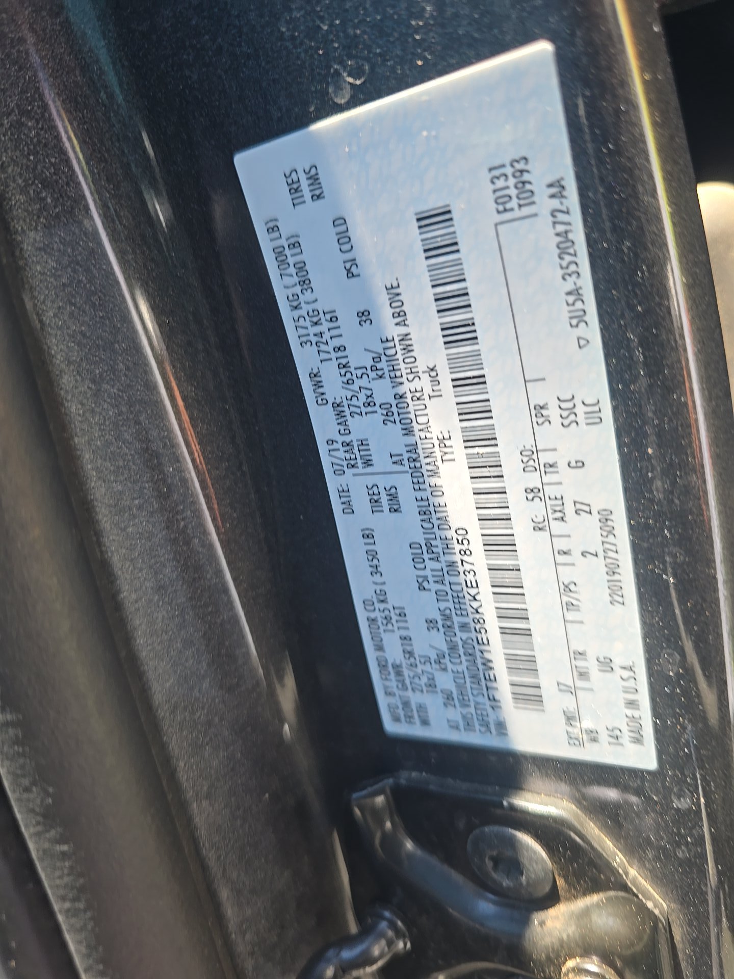2019 Ford F-150 XLT AWD