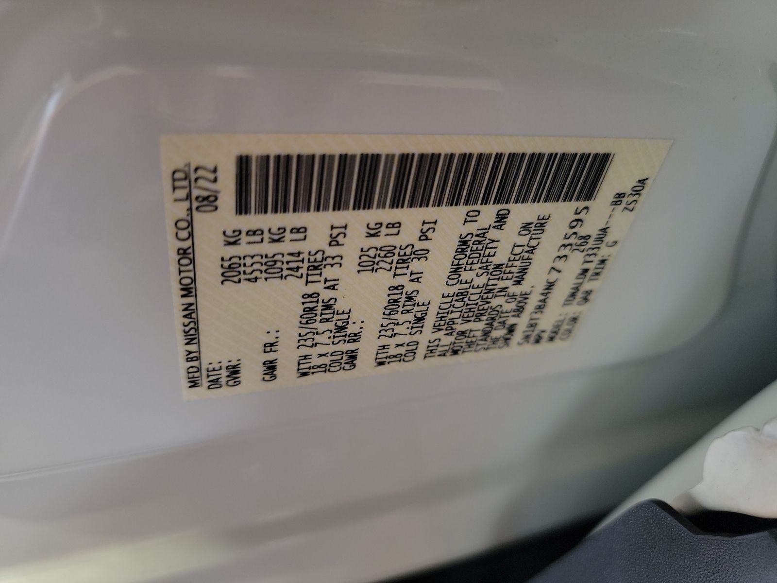 2022 Nissan Rogue SV FWD