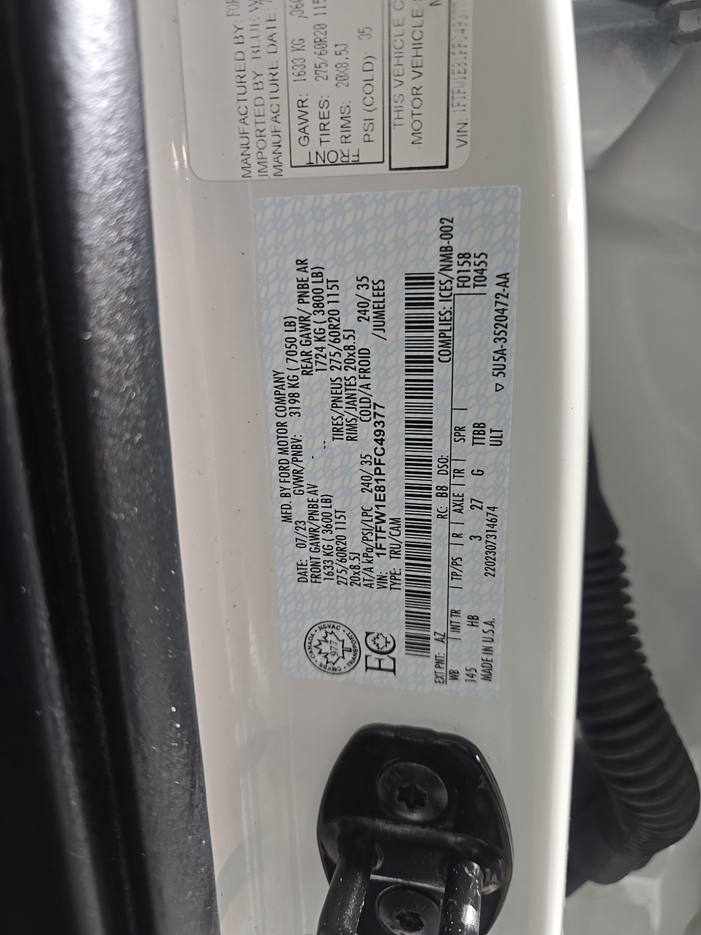 2023 Ford F-150 Lariat AWD