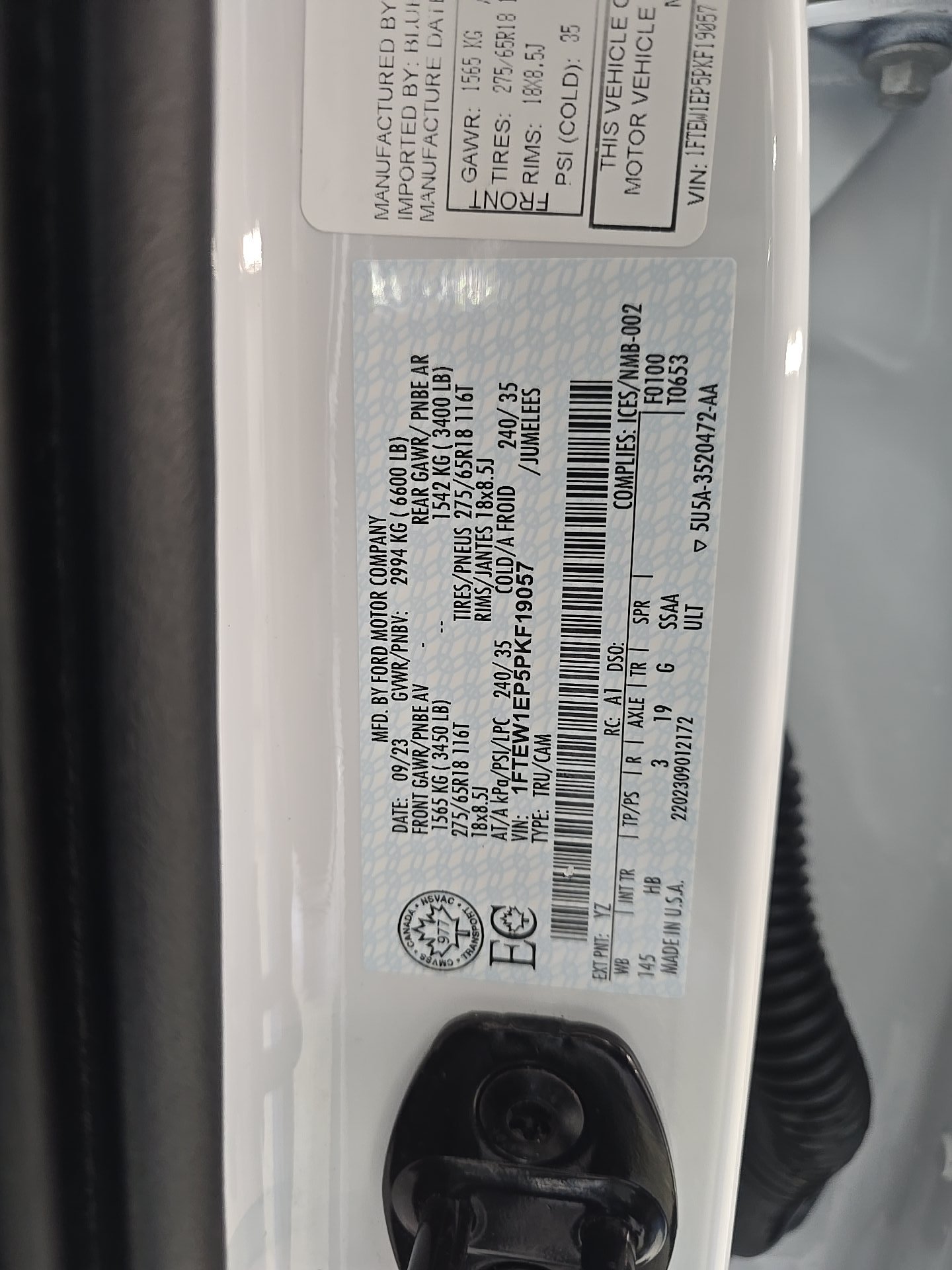 2023 Ford F-150 Lariat AWD