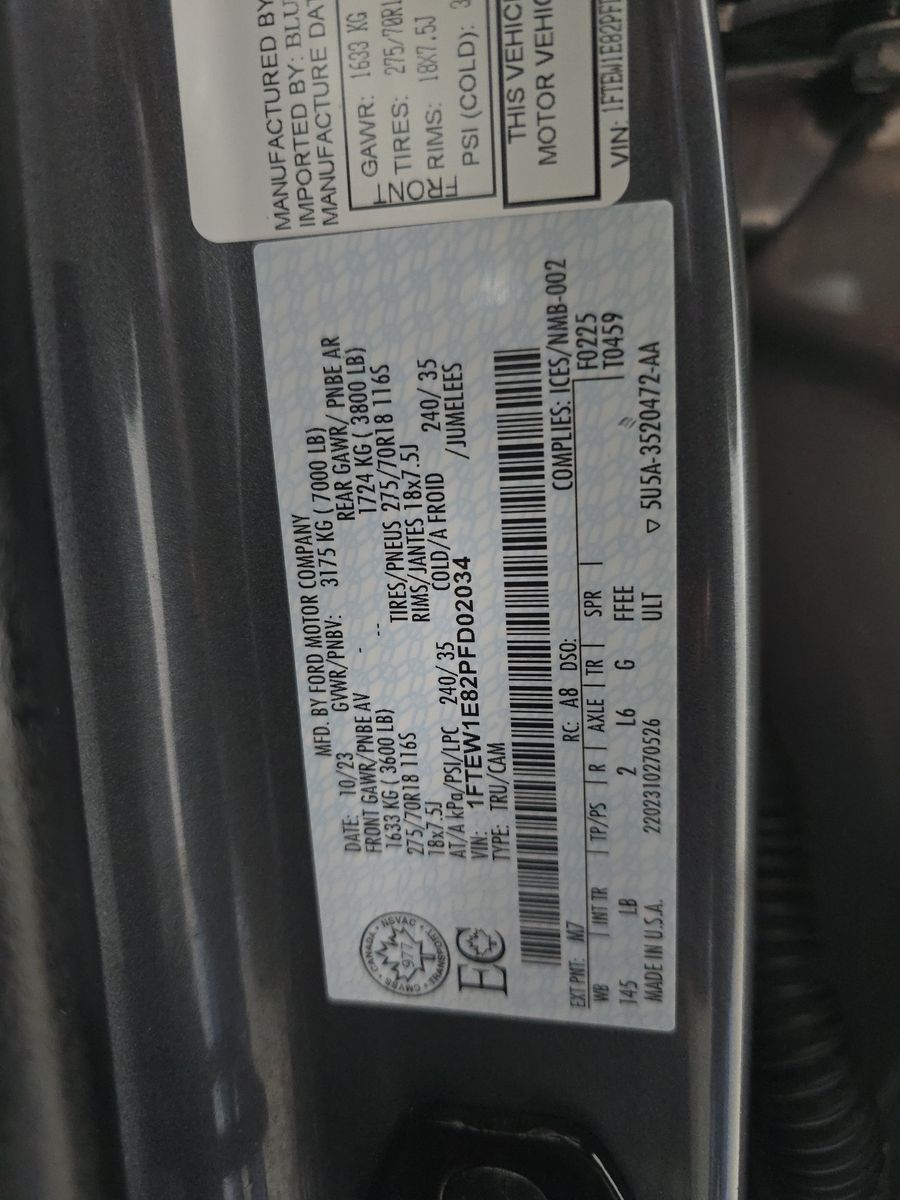 2023 Ford F-150 Tremor AWD