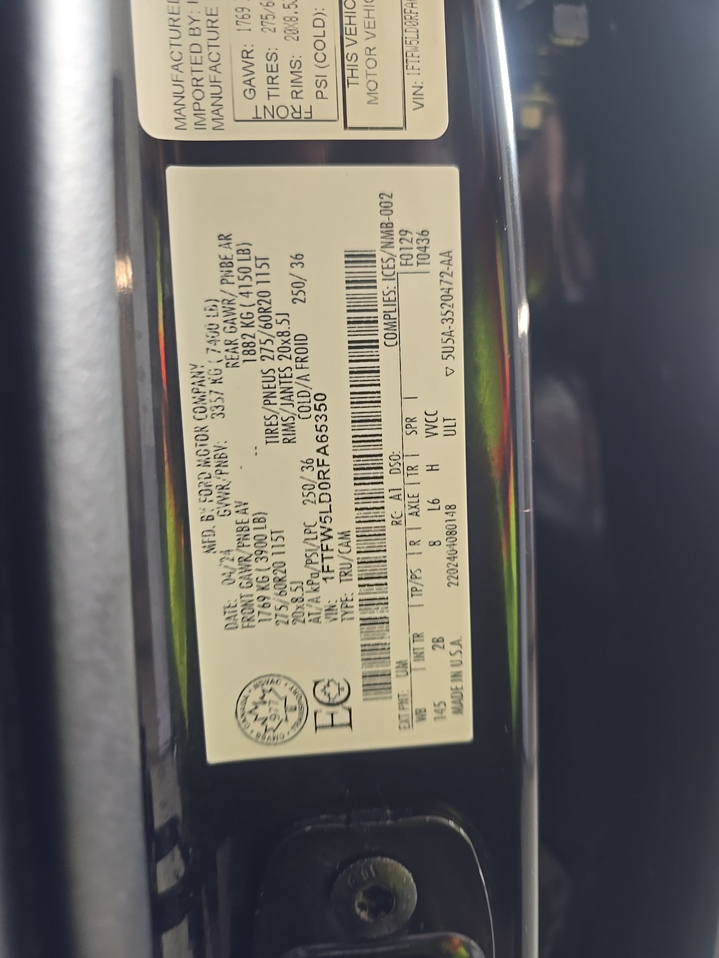 2024 Ford F-150 Hybrid Lariat AWD