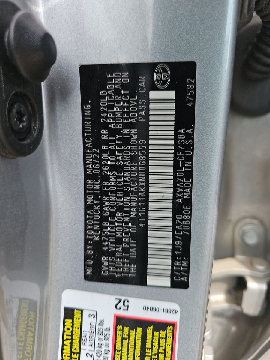 2022 Toyota Camry SE FWD