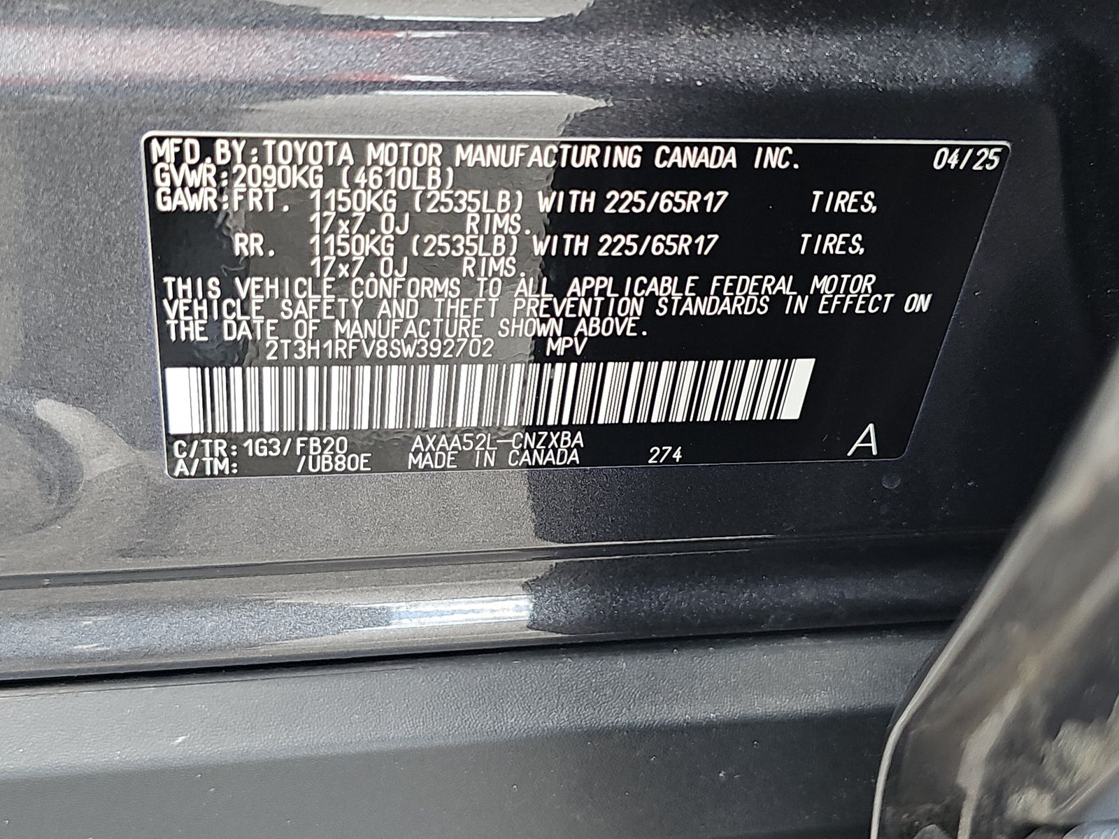 2025 Toyota RAV4 LE FWD