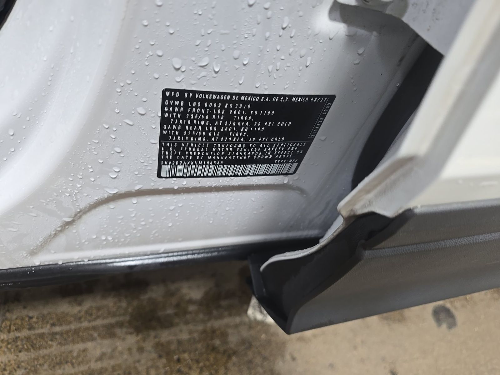 2022 Volkswagen Tiguan 2.0T SE AWD