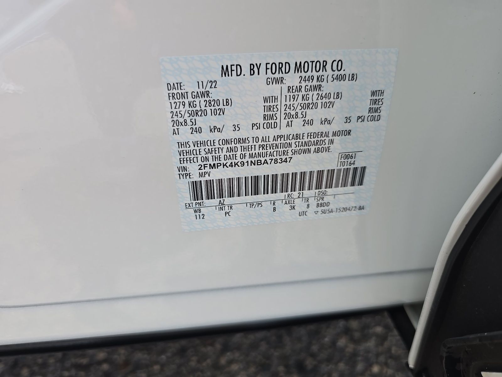 2022 Ford Edge Titanium AWD