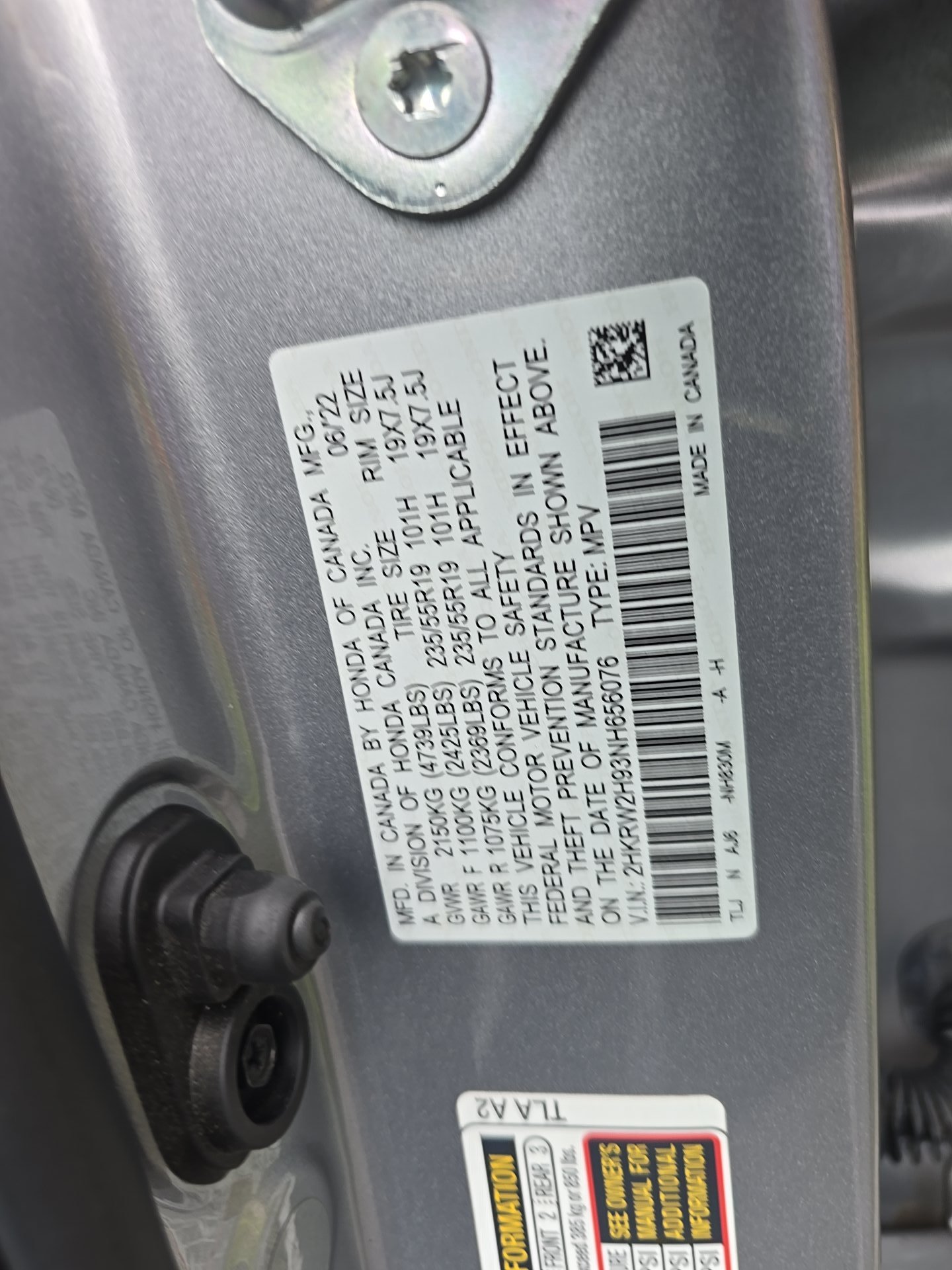 2022 Honda CR-V Touring FWD