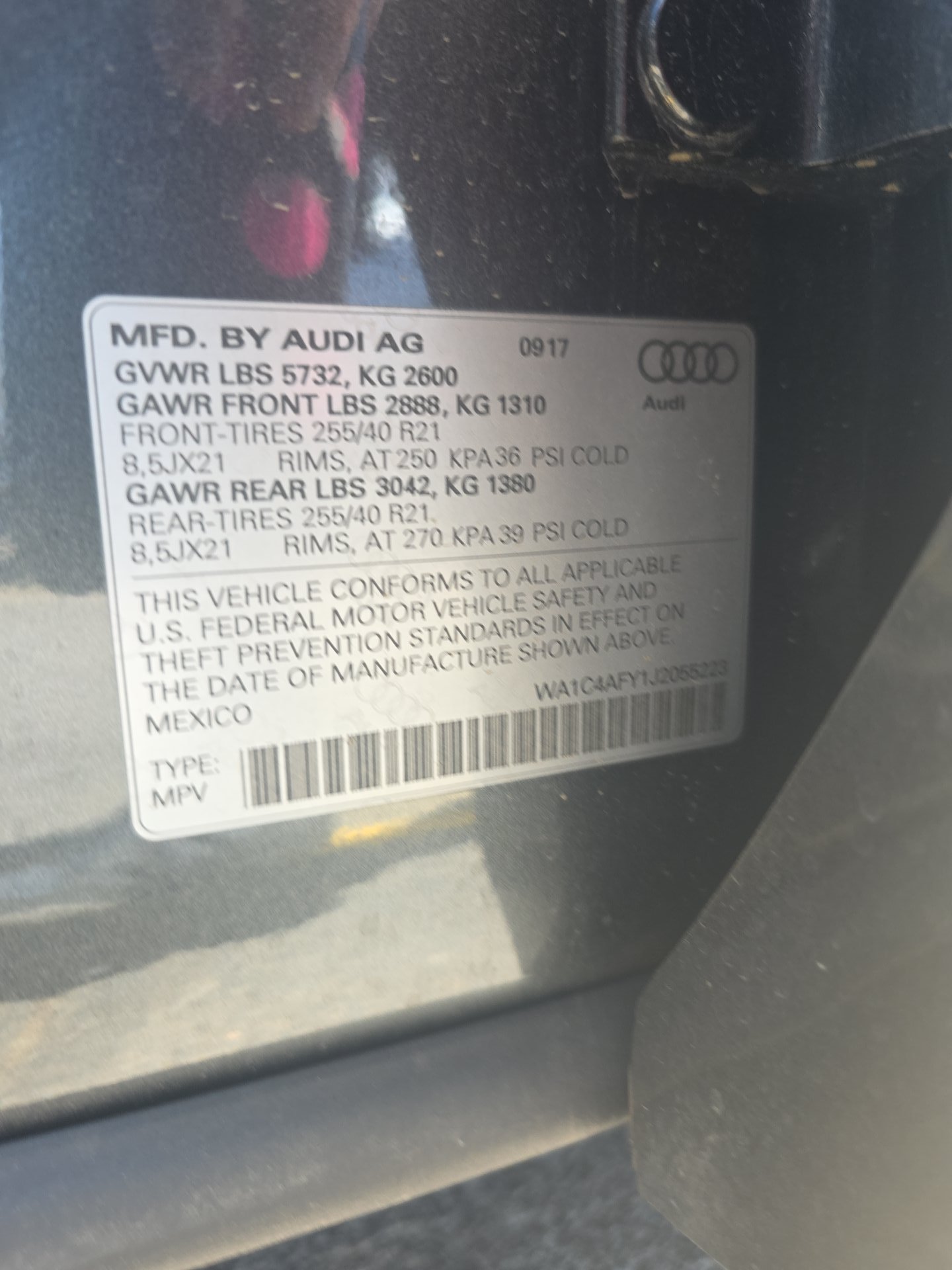 2018 Audi SQ5 Prestige AWD