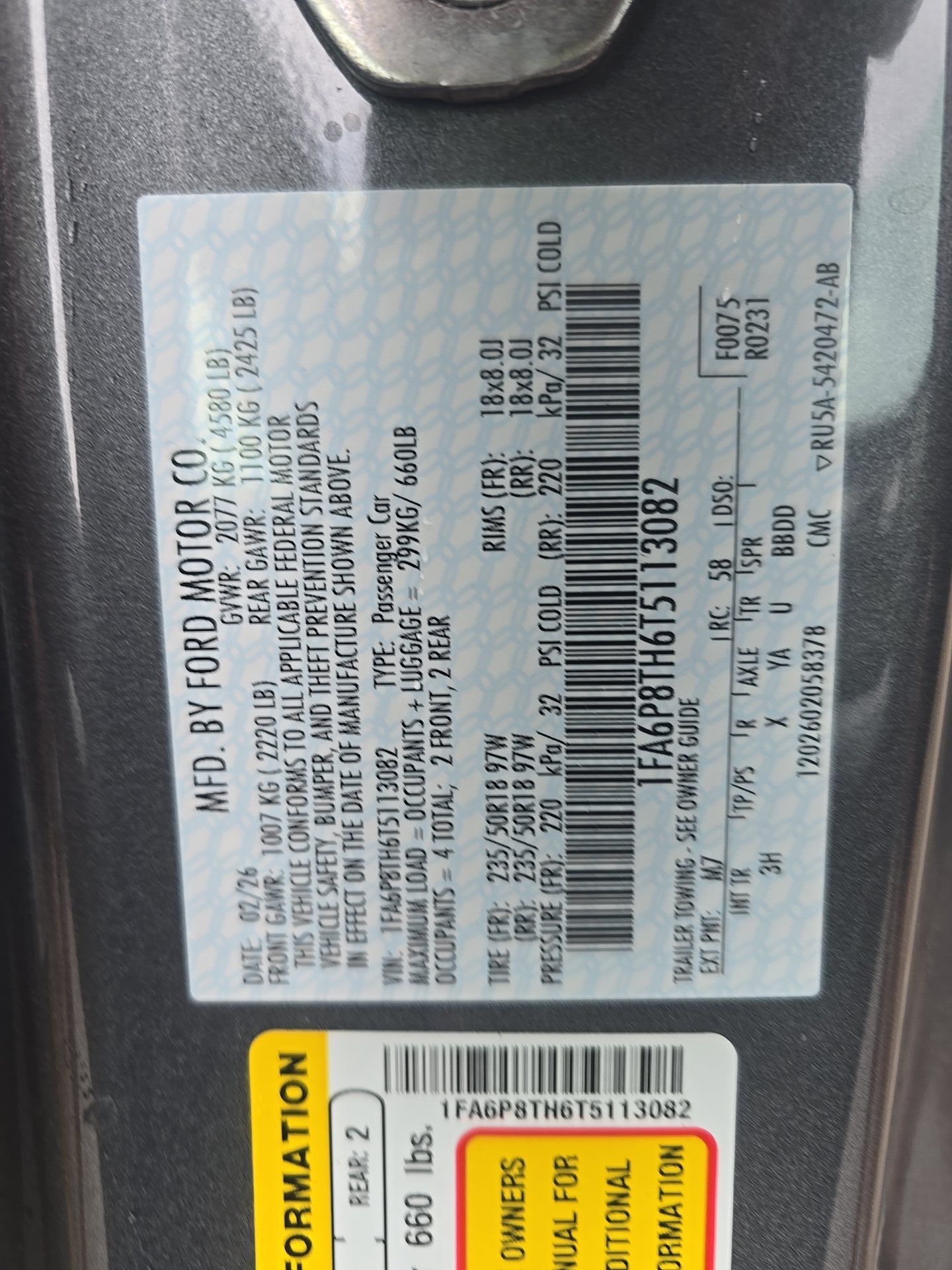 2026 Ford Mustang EcoBoost Premium RWD