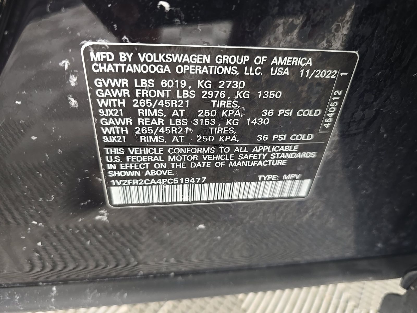 2023 Volkswagen Atlas 3.6L SEL Premium R-Line AWD