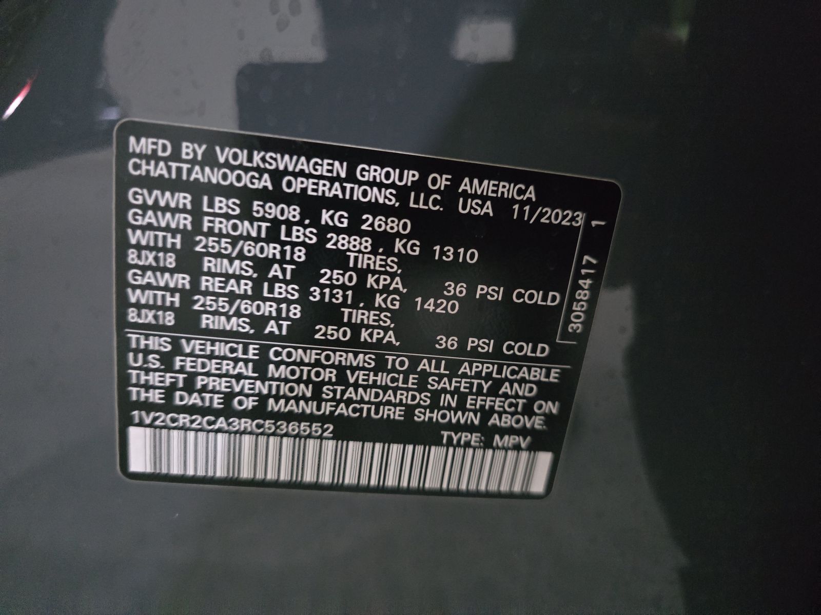 2024 Volkswagen Atlas 2.0T Peak Edition SE AWD