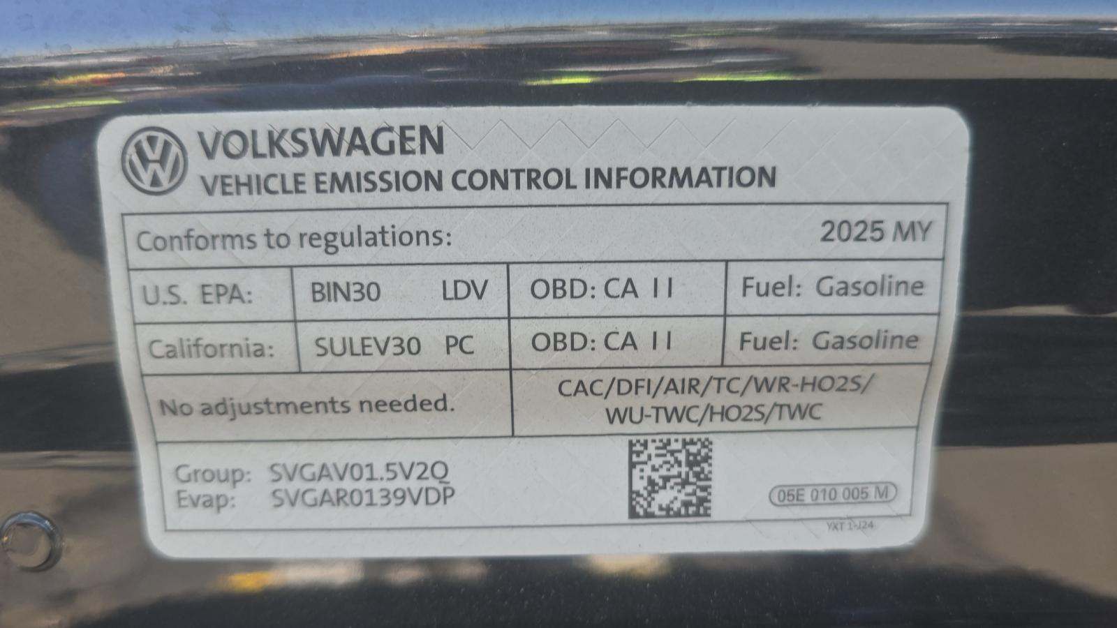 2025 Volkswagen Jetta 1.5T S FWD