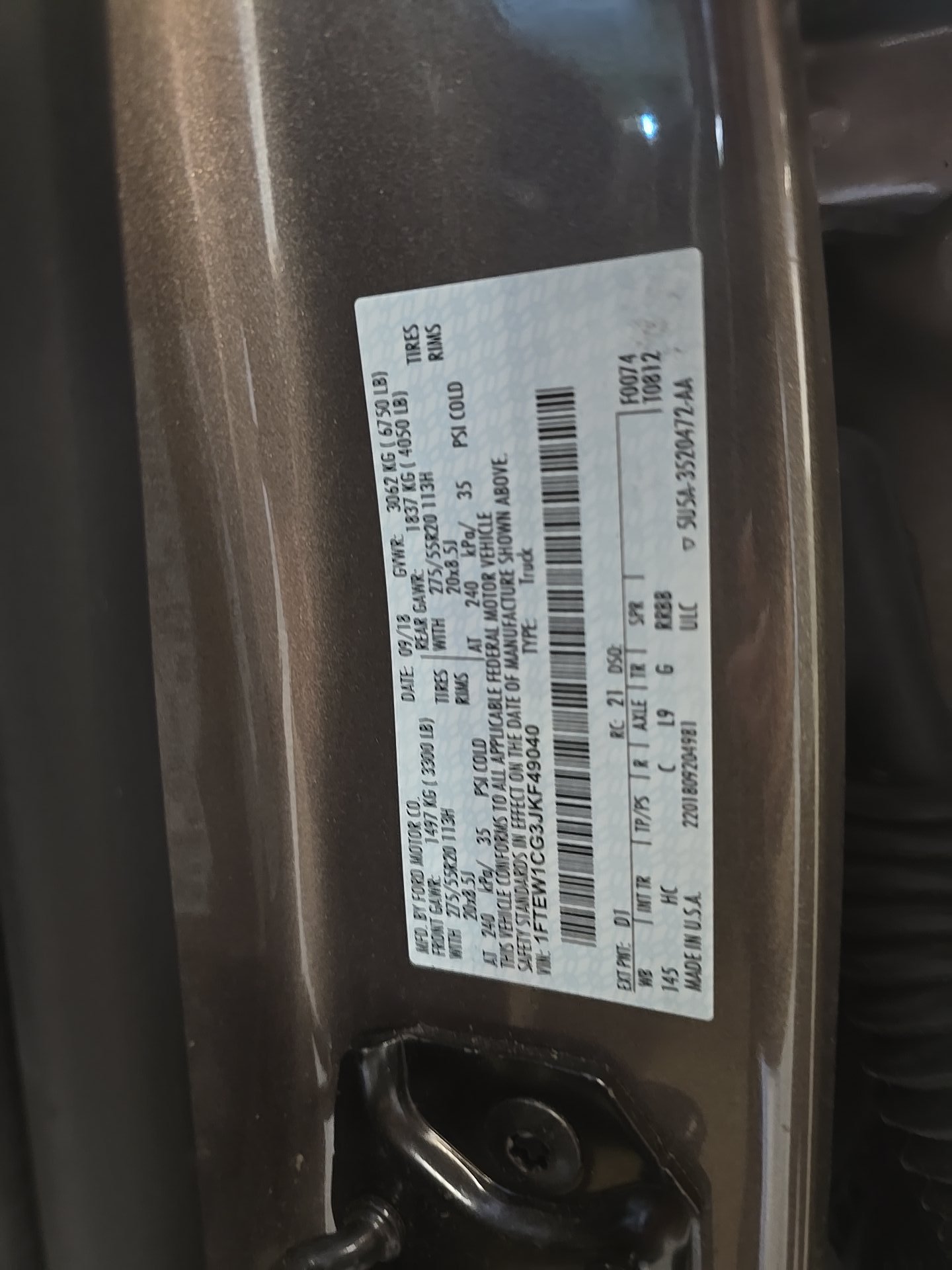 2018 Ford F-150 Lariat RWD