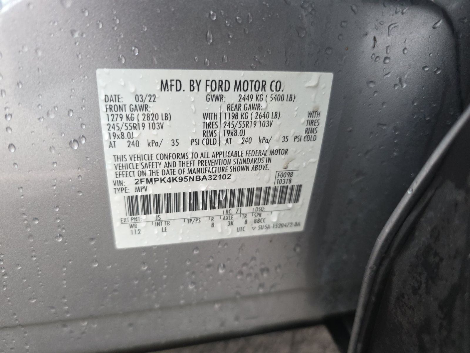 2022 Ford Edge Titanium AWD