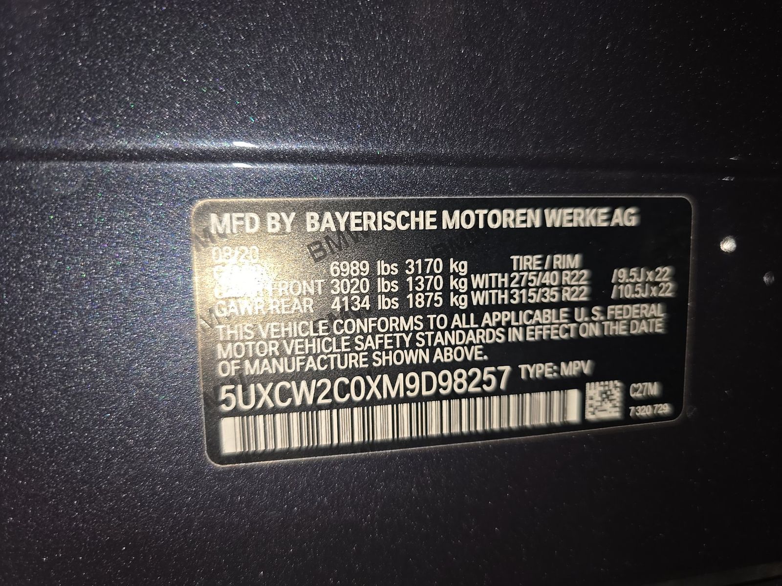 2021 BMW X7 xDrive40i AWD