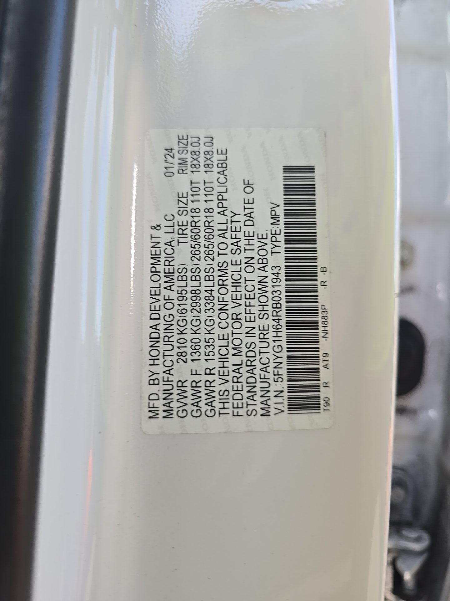 2024 Honda Pilot TrailSport AWD
