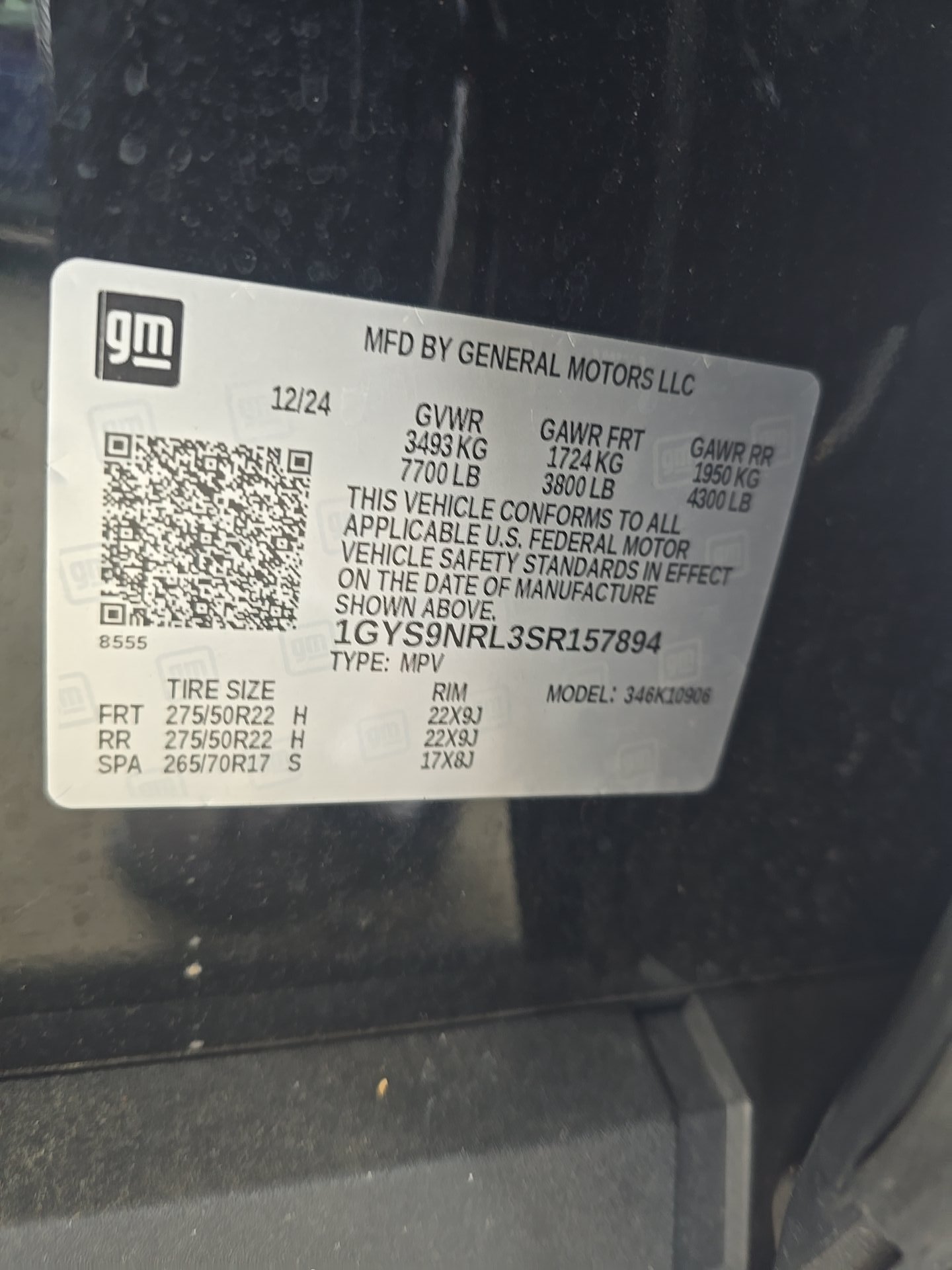 2025 Cadillac Escalade ESV Sport AWD